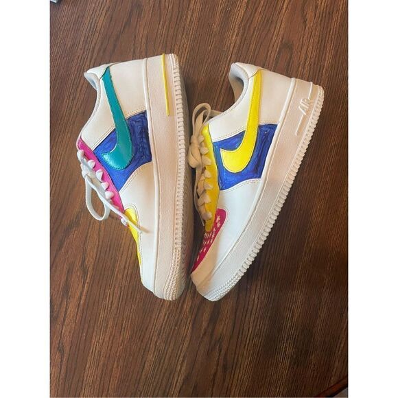 Air Force 1 Hand Painted (SZ 6.5Y) - Picture 2 of 5
